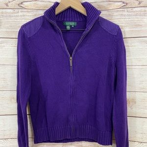 Ralph Lauren zip up sweater. Size S